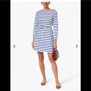 NWT - A.P.C Blue and White Striped Jersey Dress